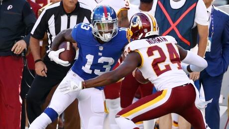 Odell Beckham and Josh Norman battled on Sunday in a game where the Washington Redskins would beat the New York Giants 29-27. beckham-norman