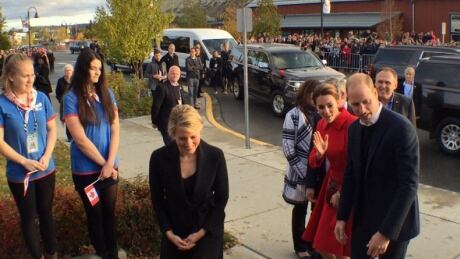 Big crowds and girl guides greet William and Kate as they arrive at the MacBride Museum in Whitehorse Sept. 28. William and Kate arrive at MacBride Museum in Whitehorse