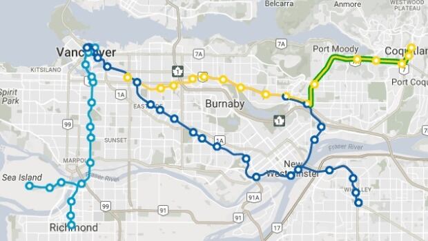 skytrain network changes could snarl monday 39 s commute for christmas on line radio stations