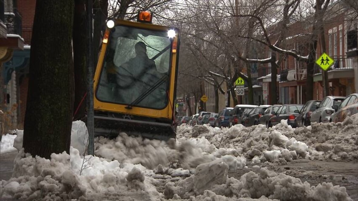 Montreal's massive snowclearing effort wraps today Montreal CBC News