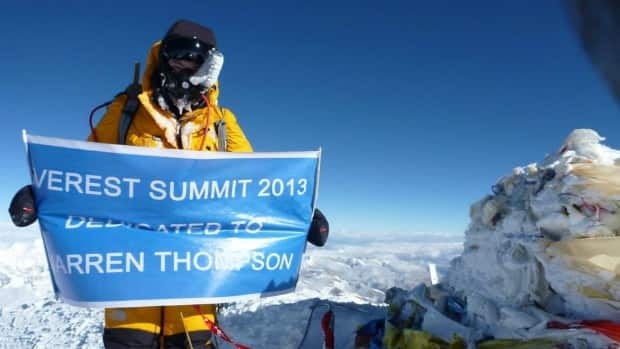 Saskatoon's Steve Whittington on top of the world. He recently climbed Mount Everest.