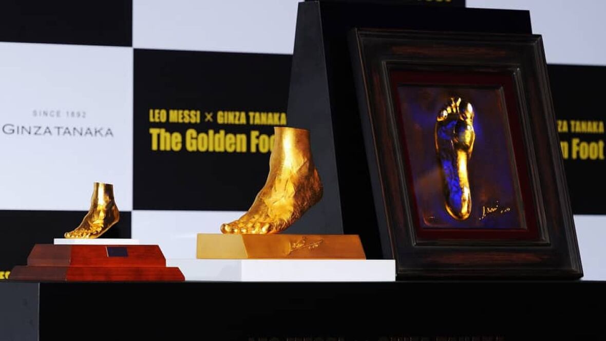 Gold replica of Lionel Messi's foot worth $5.25M | CBC Sports