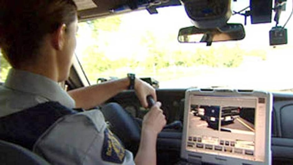 police cars automatically scan license plates