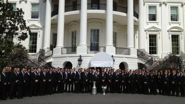 The L.A. Kings brought the Stanley Cup to Washington, D.C., on Tuesday.