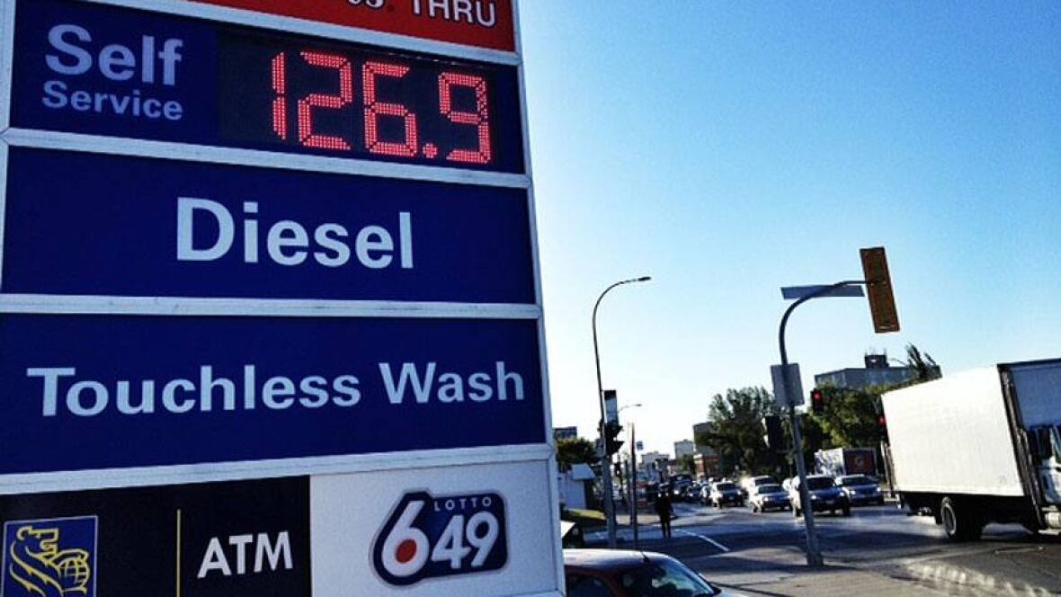 Gas prices climb in Winnipeg Manitoba CBC News