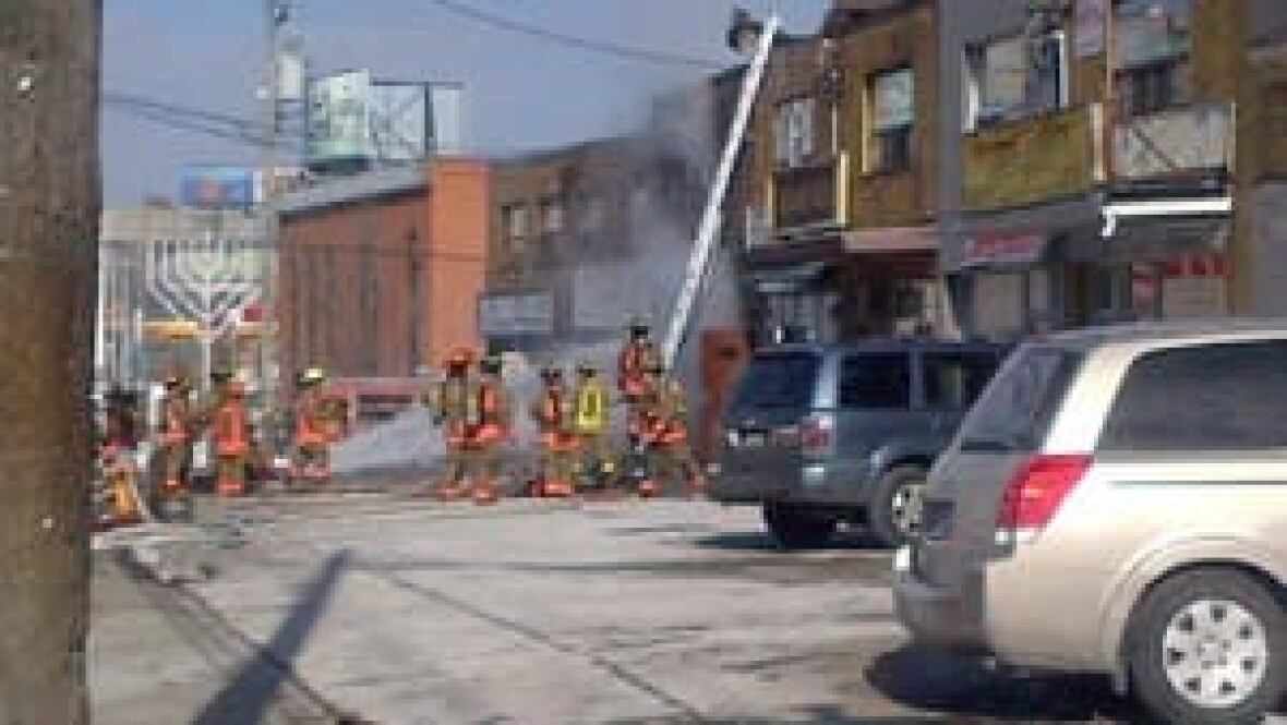 Bagel shop fire sends smoke billowing into city skyline CBC News