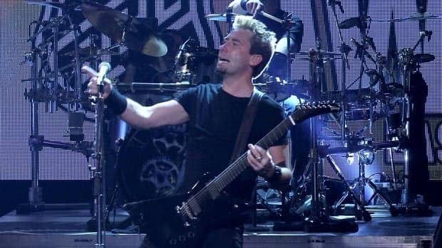Chad Kroeger and Nickelback earned a double minor for rawking out.