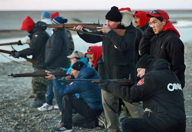 Harper takes target practice