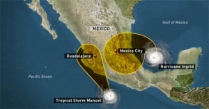 Mexico storms