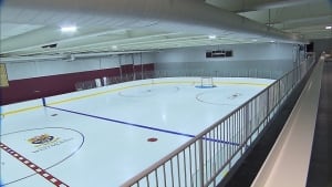 Inside Westmount underground rink