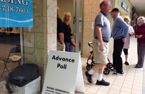Advanced polls sewage referendum Regina