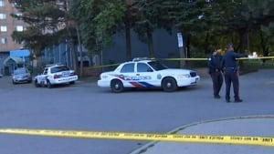 Crime scene at 285 Shuter Street