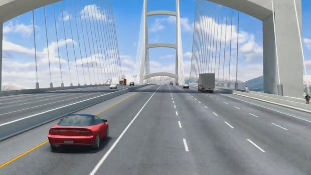 Massey tunnel replacement - bridge deck rendering