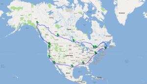 Dave Gill Route Map