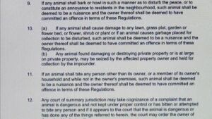 Grand Falls-Windsor pet bylaw