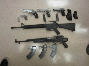 Peel drug gun bust