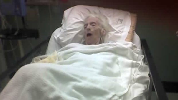 The picture of Jean Warden was taken after she was admitted to the University of Alberta Hospital in September 2005. Family claimed that staff at her nursing home failed to help feed her. A fatality inquiry has found Warden's care was "adequate."