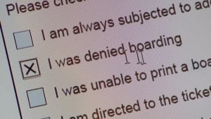 Denied boarding