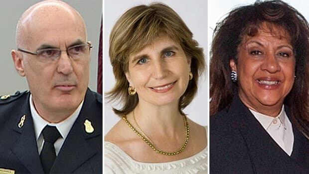 Our panel of experts include, from left, Chief Al Frederick, Nathalie Des Rosiers of the Canadian Civil Liberties Association and Madame Justice Micheline A. Rawlins.
