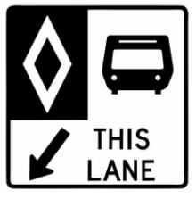Bus only lane