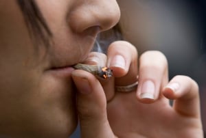 Marijuana protest
