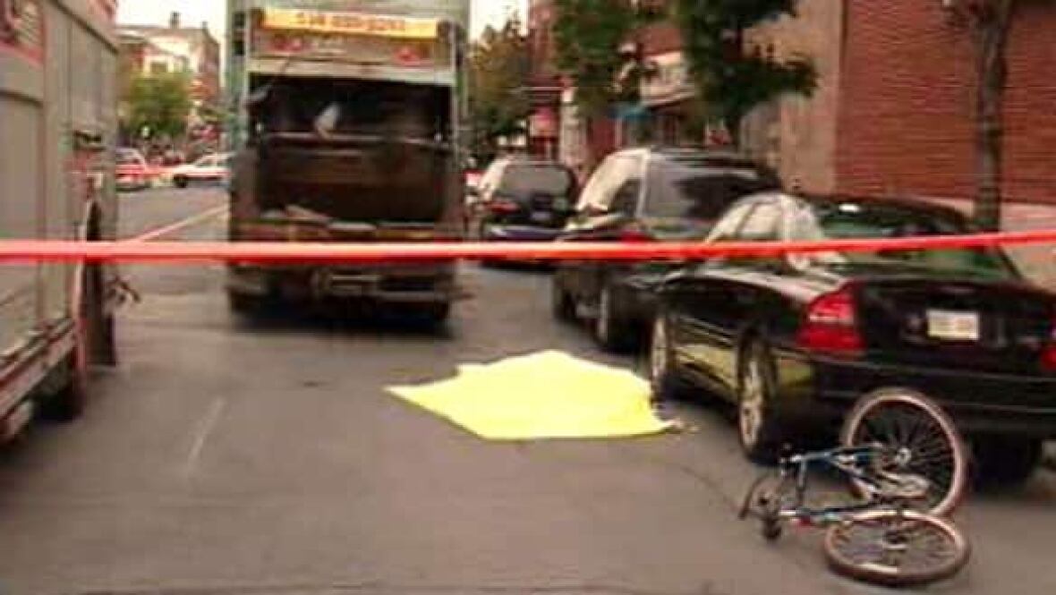 Woman cyclist killed by garbage truck CBC News