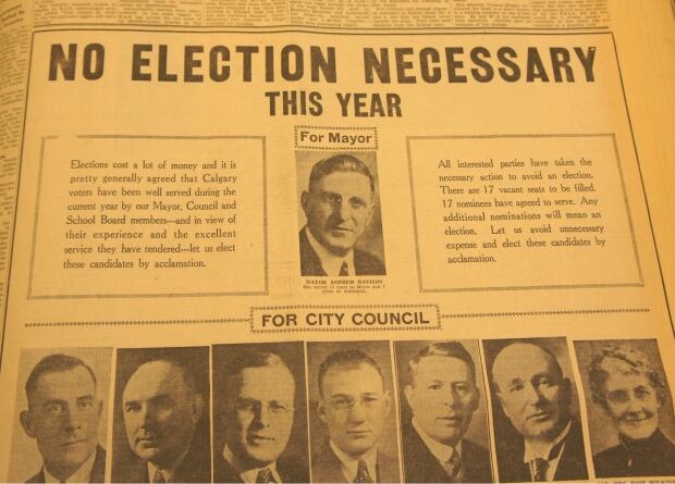 Election cancelled