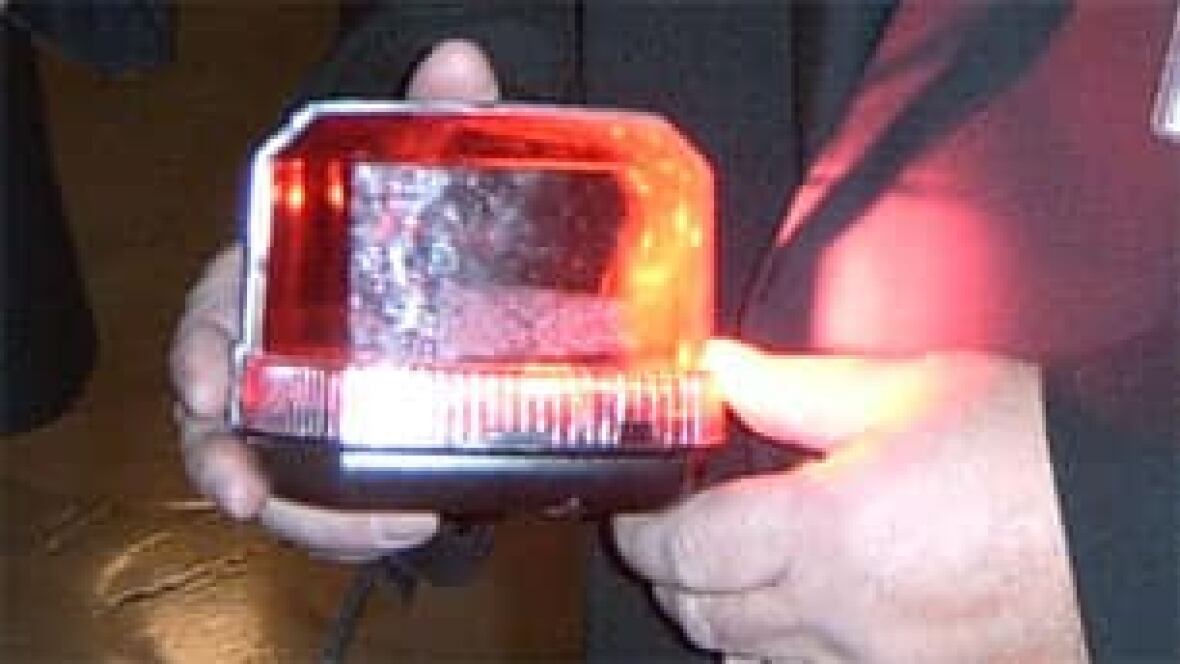 Volunteer firefighters will be able to use flashing lights