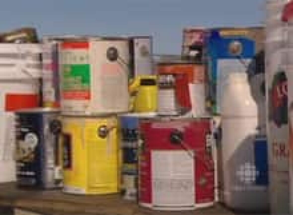 Bomb squad disposes of pails from Regina Household Waste Day CBC News