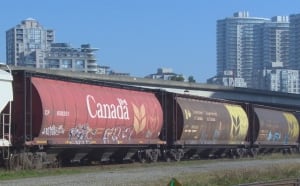 New West rail yard cars