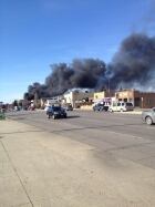 Fire closes Portage Avenue