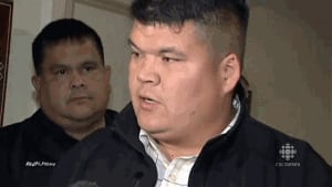 Elsipogtog First Nation Chief Aaron Sock