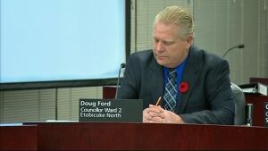 Coun. Doug Ford seen the day after the mayor's crack admission
