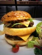 Deer + Almond burger