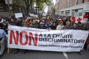 Quebec Charter of Values protest