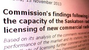 CRTC report on Saskatoon commercial radio