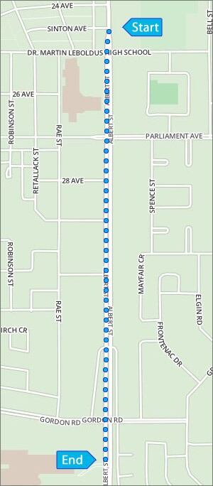 Santa Parade Map