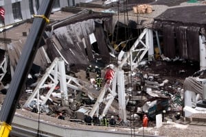 APTOPIX Latvia Roof Collapse