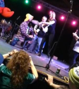 Screech-in ceremony at Grey Cup