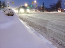 Snowy roads