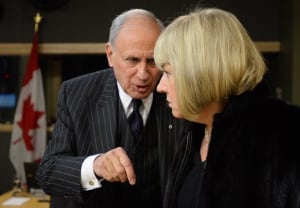Senator Irving Gerstein and Senator Céline Hervieux-Payette