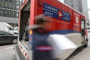 Canada Post delivery downtown
