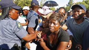 South Africa mourners