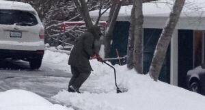 Digging out