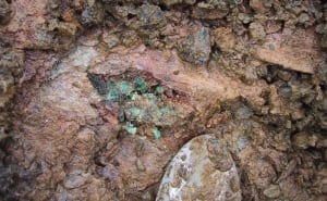 Emeralds in the ground