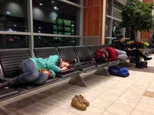 Visions of connecting flights dancing in their heads.