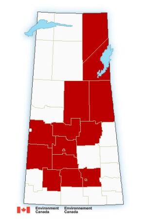 Sask weather warnings
