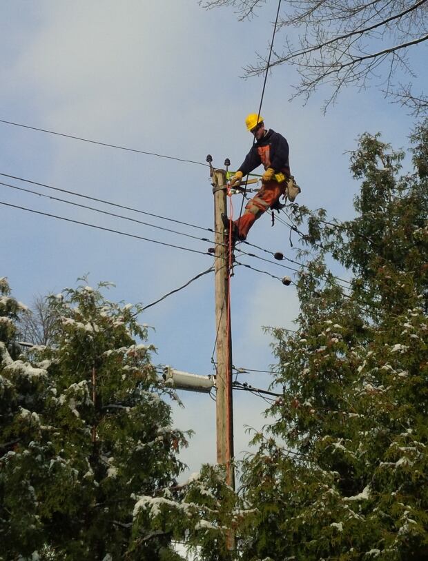 Manitoba Hydro workers warmly in icy Toronto CBC News