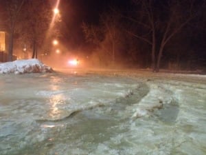 Ice and slush