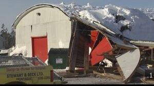 Stewart & Beck Home Hardware roof collapse